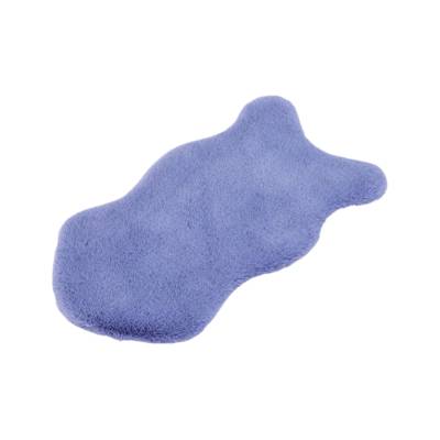 Covoras blana sintetica imitatie iepure mov 50 cm