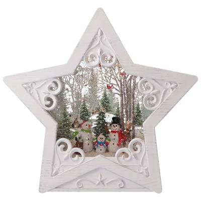 Decoratiune Stea LED cu vartej apa 26 cm