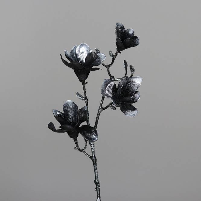Magnolie neagra cu sclipici 85 cm