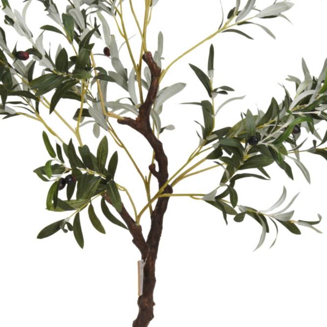 Planta decorativa artificiala maslin in ghiveci negru, 120 cm