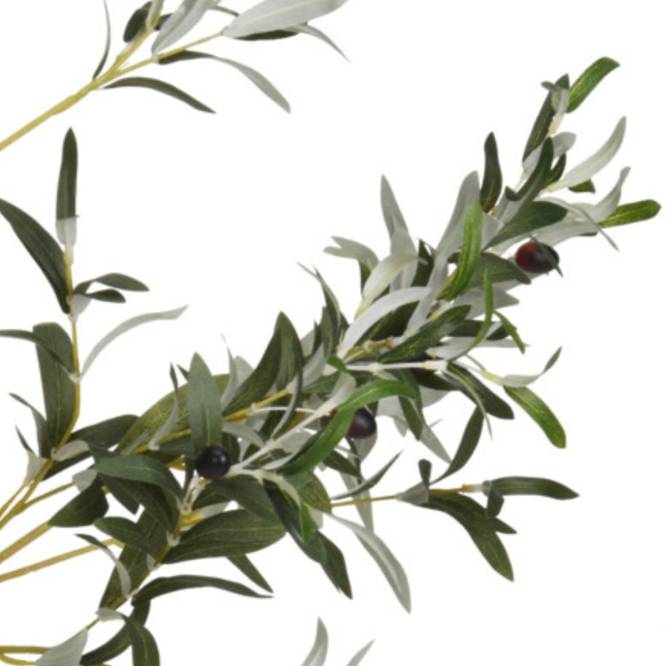 Planta decorativa artificiala maslin in ghiveci negru, 120 cm