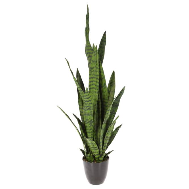 Planta decorativa artificiala Limba Soacrei in ghiveci 92 cm