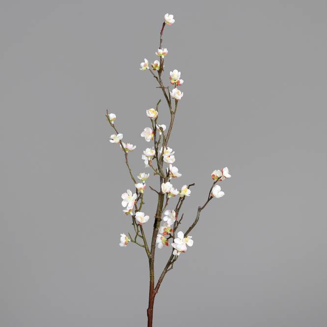 Crenguta de cires artificiala cu flori albe 70 cm