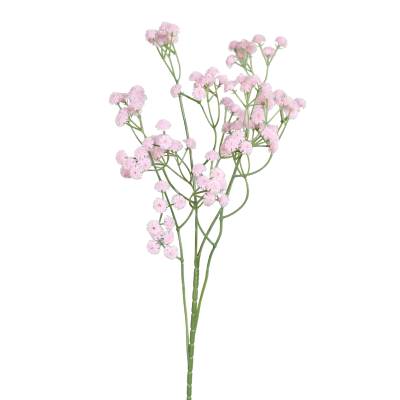 Crenguta de Gypsophila artificiala, culoare roz, 63 cm