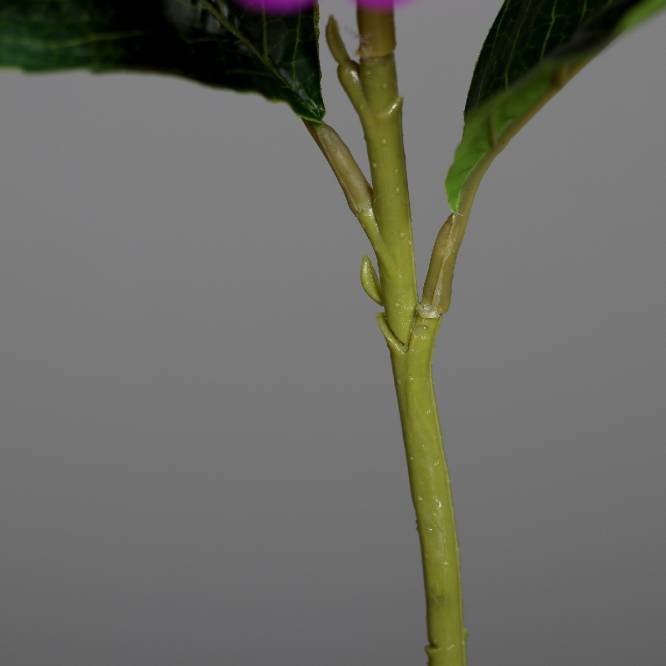 Hortensie artificiala la fir, roz inchis, 45 cm