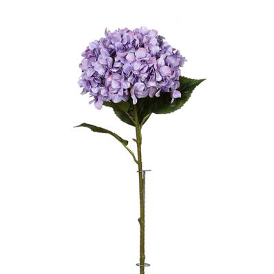 Hortensie artificiala cu stativ metalic mov 113 cm