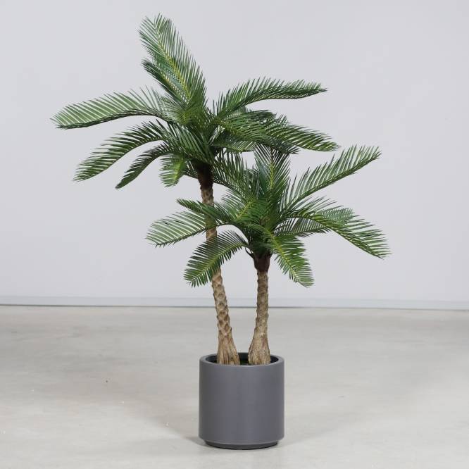 Planta decorativa artificiala Palmier Cycas in ghiveci, 110 cm