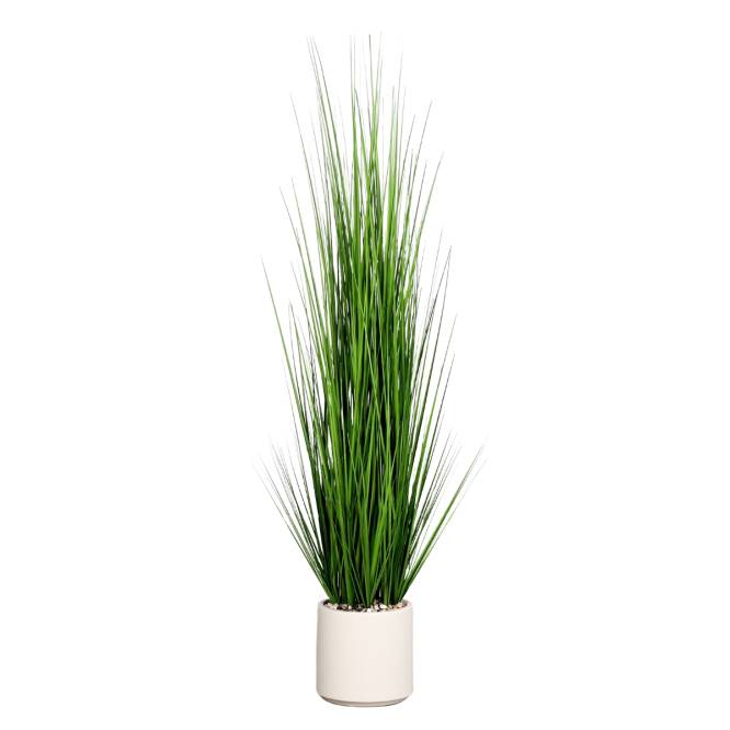 Iarba artificiala ornamentala in ghiveci de plastic, 150 cm