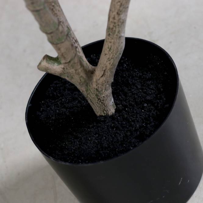 Planta decorativa trandafir japonez artificial rosu in ghiveci de plastic, 120 cm