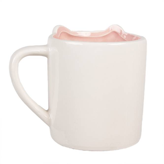 Cana decorativa, model cu iepuras de Pasti, din ceramica, 300 ml