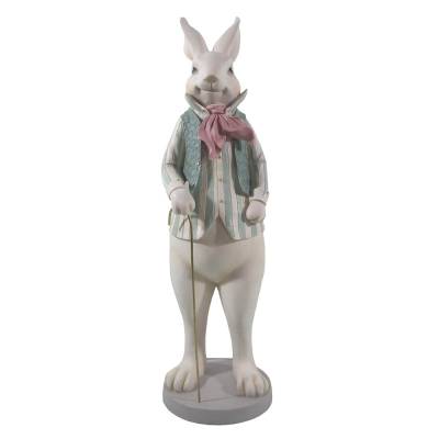 Decoratiune Pasti iepuras cu baston 53 cm