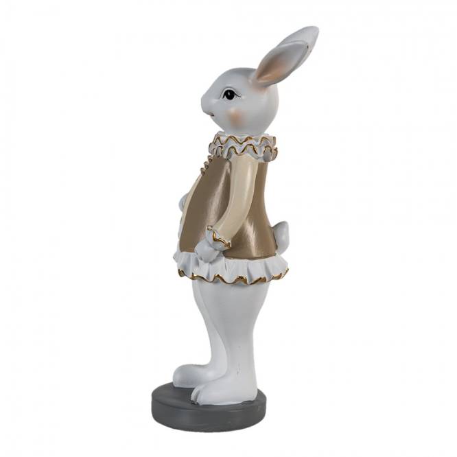 Decoratiune Paste Iepuras cu cosulet polirasina 25 cm