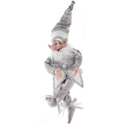 Decoratiune brad spiridus, culoare champagne, 65 cm