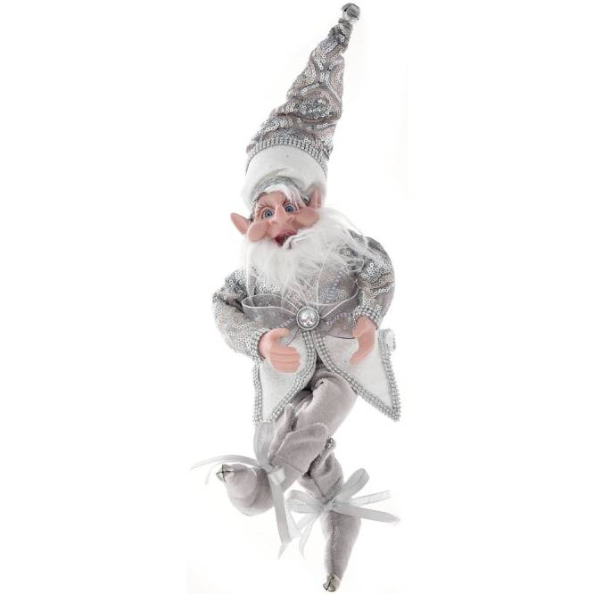 Decoratiune brad spiridus, culoare champagne, 65 cm