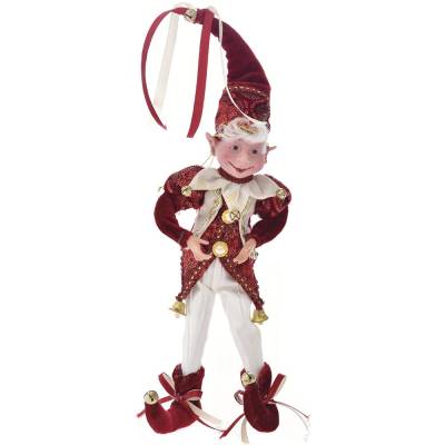 Decoratiune brad spiridus, culoare burgundy, 40 cm