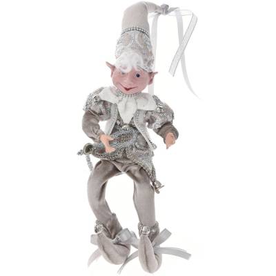Decoratiune brad spiridus, culoare champagne, 40 cm