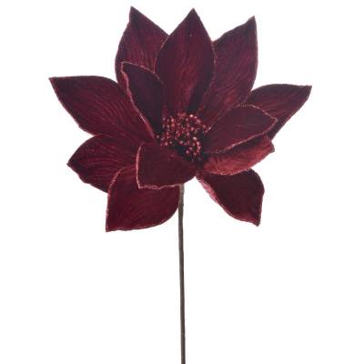 Decoratiune brad craciunita bordo, 55 x 25 cm