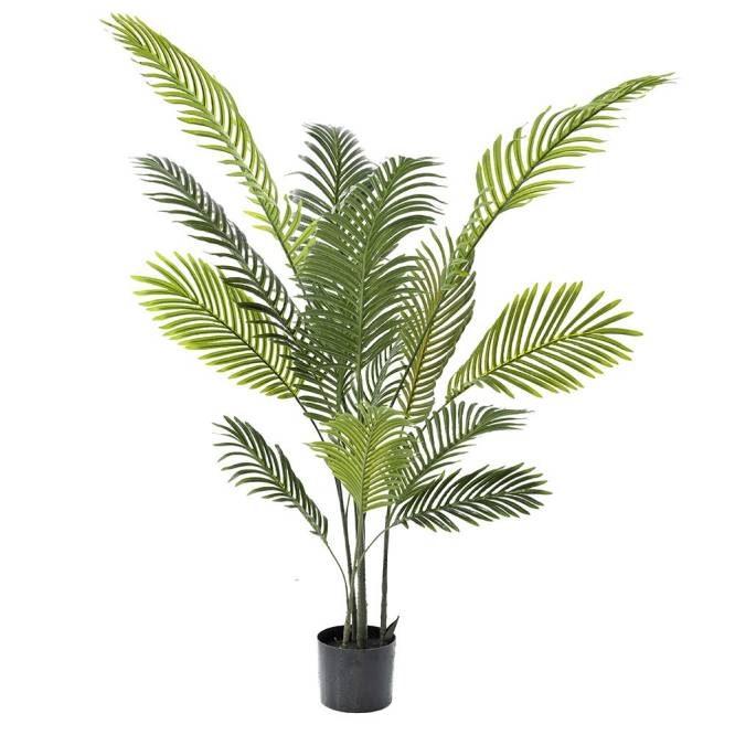 Palmier Areca artificial in ghiveci de plastic 130 cm
