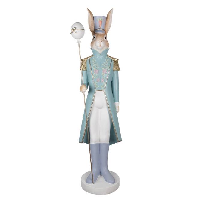 Decoratiune Pasti iepuras domn in costum de ofiter, 127 cm