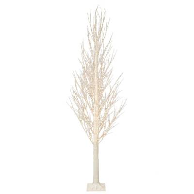 Copac iluminat cu 750 de leduri, alb, 150 cm