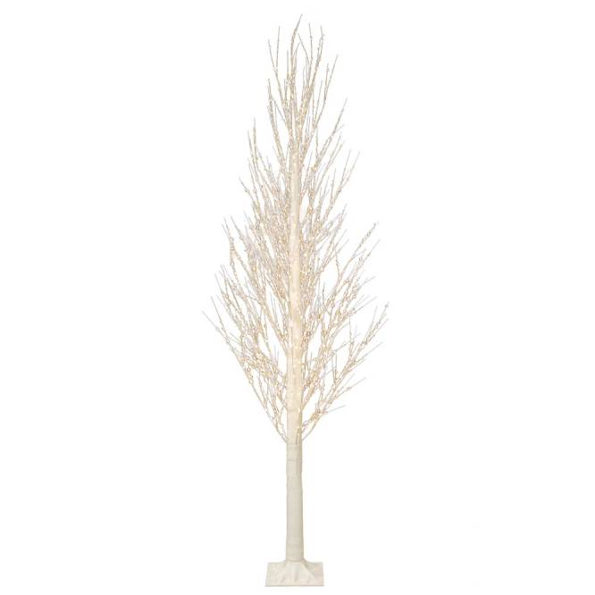 Copac iluminat cu 1100 de leduri, alb, 210 cm