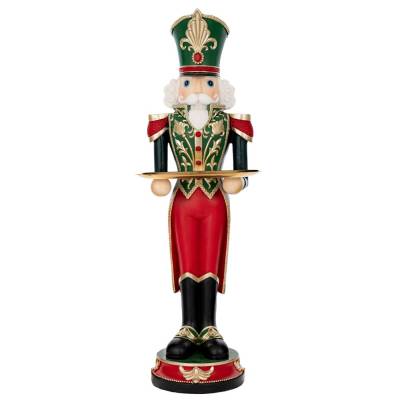 Spargator de nuci, ofiter cu platou, polirasina, rosu-verde-auriu, 90 cm