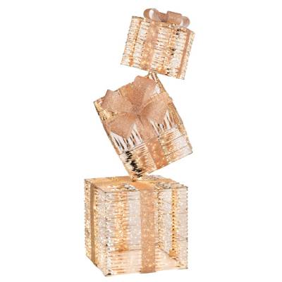 Decoratiune Craciun cutii de cadouri, iluminata cu 1500 leduri, 95 cm