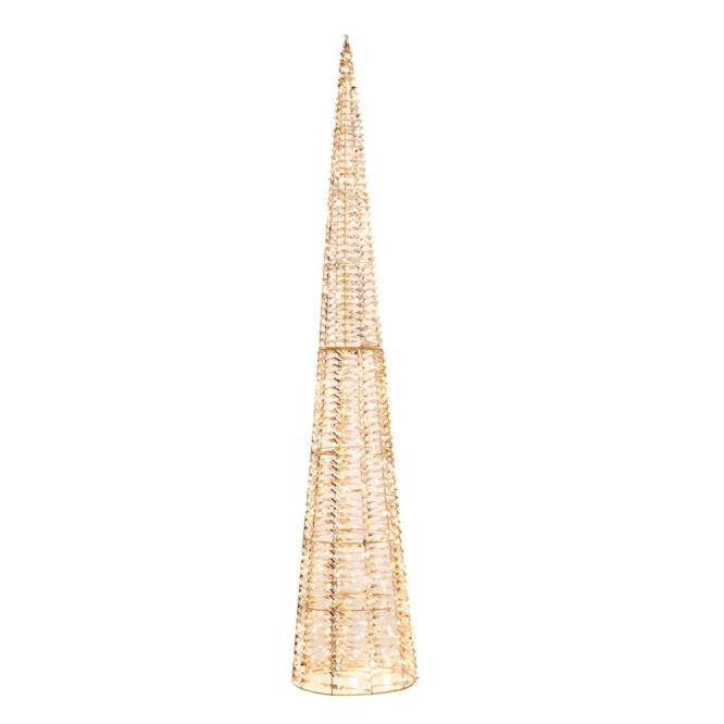 Decoratiune Craciun conica, iluminata cu 960 leduri, 180 cm