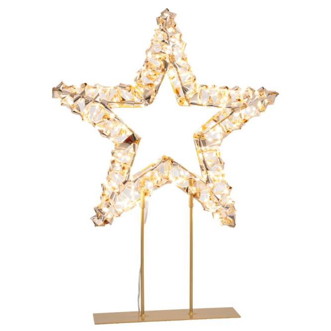 Decoratiune Craciun stea, iluminata cu 600 leduri, 46 cm