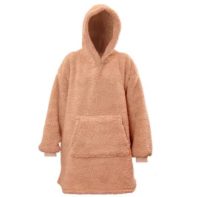 Hanorac Teddy Unique Living, din material pufos, culoare old pink, 70 x 50 x 87 cm