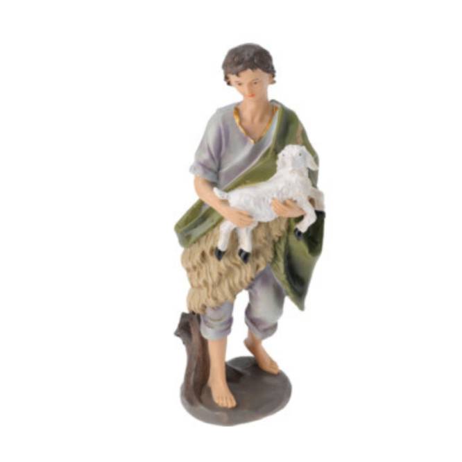 Set 10 figurine polirasina, scena Nasterii Domnului, 19 cm inaltime