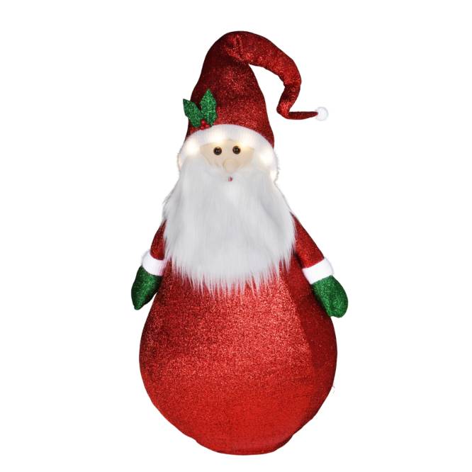 Decoratiune de exterior Mos Craciun, iluminata cu leduri, 120 cm
