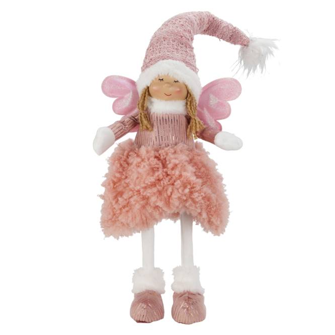 Figurina Craciun luminoasa fetita ingeras 80 cm