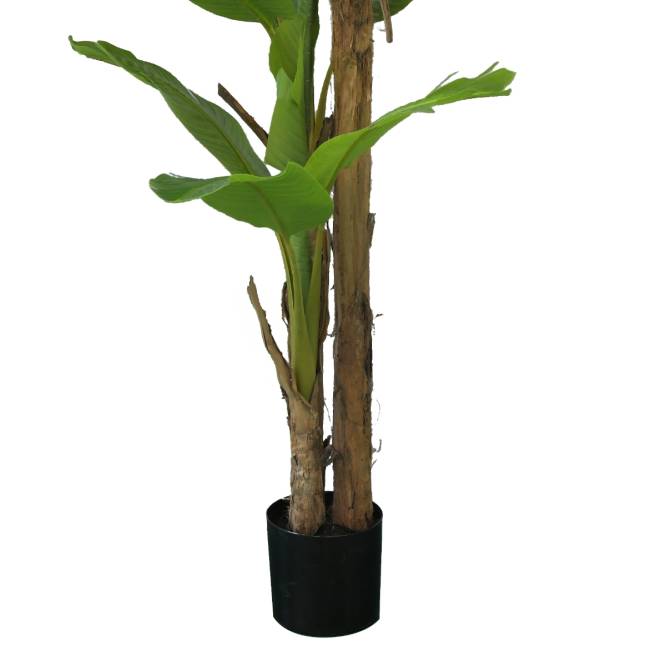Planta decorativa artificiala bananier in ghiveci de plastic, 200 cm