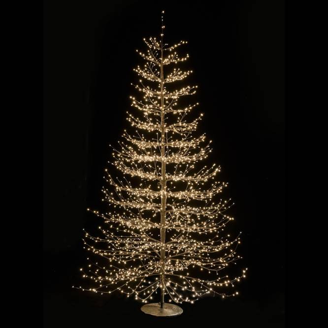 Copac luminos in forma de brad cu 2690 leduri, 210 cm
