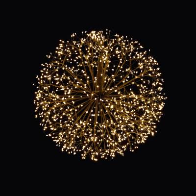 Decoratiune Craciun luminoasa de atarnat sub forma de glob cu 1200 leduri, 60 cm