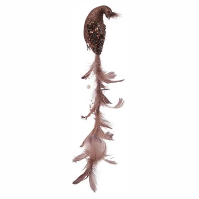 Decoratiune pentru brad de Craciun Paun 35 cm