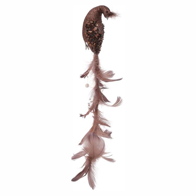 Decoratiune pentru brad de Craciun Paun 35 cm