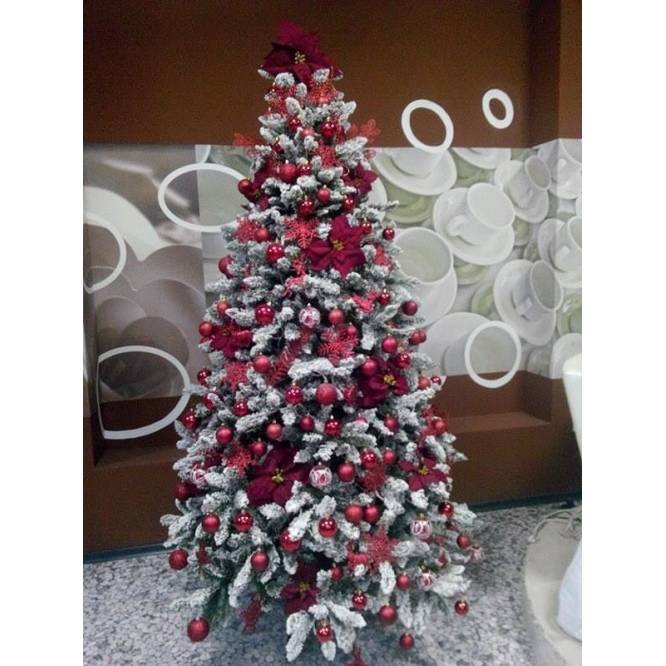 Brad artificial Flock Tree Deluxe 240 cm
