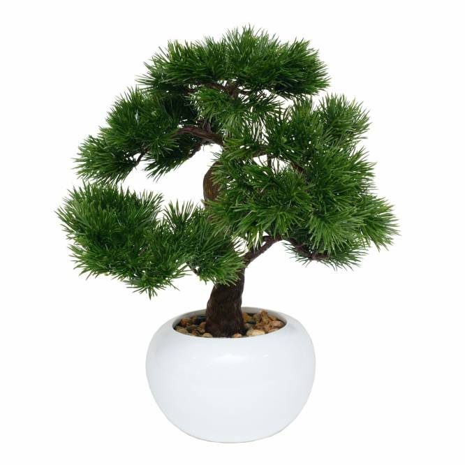Bonsai artificial in vas ceramic 38 cm, aspect foarte realistic