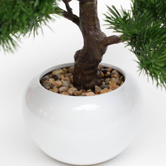 Bonsai artificial in vas ceramic 38 cm, aspect foarte realistic