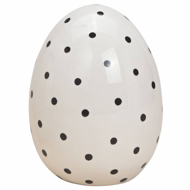 Ou ceramic cu mesaj/buline, 16 cm