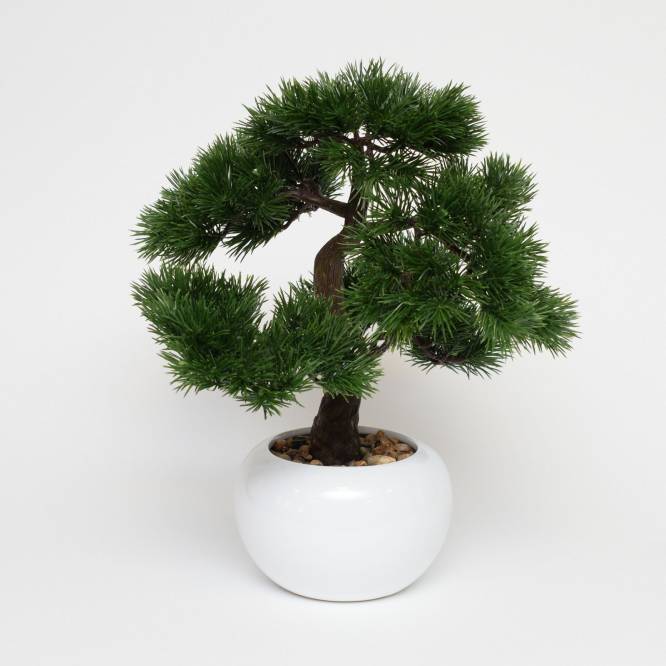 Bonsai artificial in vas ceramic 38 cm, aspect foarte realistic