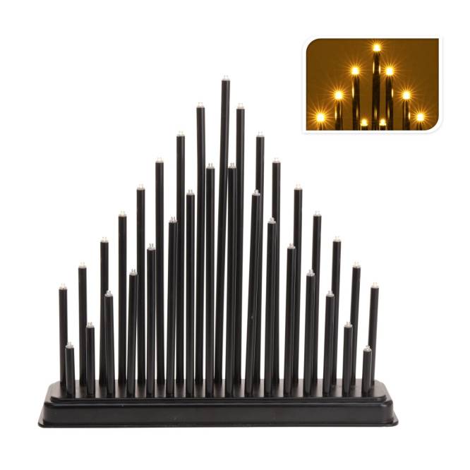 Lampa cu 33 becuri sub forma de lumanari, 34 cm