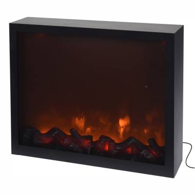 Semineu cu flacari LED, 41 cm